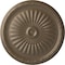 Ekena Millwork Juniper Ceiling Medallion (Fits Canopies up to 7"), Hand-Painted Warm Silver, 36"OD x 1 1/2"P CM36JUWSS - alternate 1